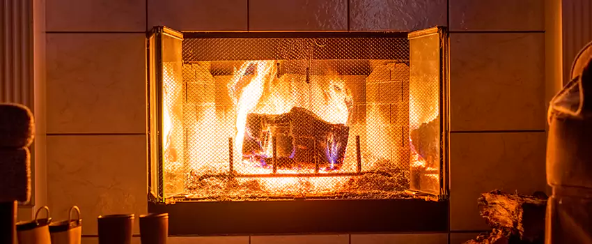 Mendota Hearth Landscape Fireplace Installation in Winchester, Virginia