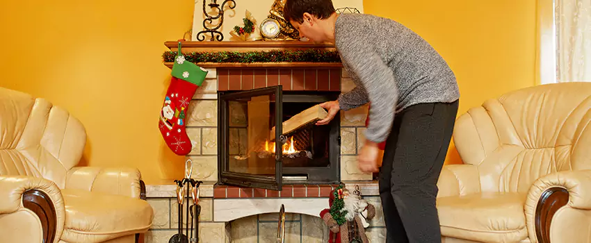 Rusted Metal Fireplace Restoration in Winchester, Virginia